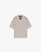 Open Stitch Polo - Cashmere