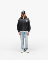Represent X Iron Maiden Anniversary Zip Through Hoodie - Stained Black