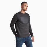 Men's Raw Double Layer Crew Neck Sweatshirt