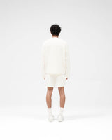 Waffle Long Sleeve T-Shirt - Flat White
