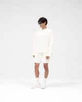 Waffle Long Sleeve T-Shirt - Flat White