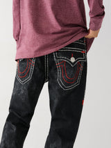 True Religion Rocco Super T Flap In Scorpius Wash Black