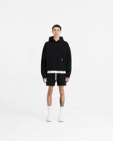 Initial Boxy Hoodie - Black
