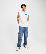 Box logo tank top