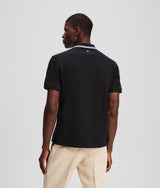 Contrast piping polo shirt