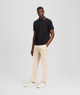 Contrast piping polo shirt