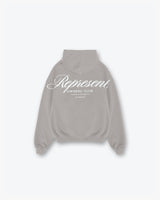 Represent Owners Club Script Hoodie - Slate