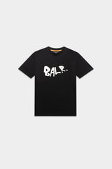 BALR. Logo Graffiti Box Fit T-Shirt Jet Black