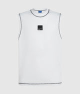 Relaxed contrast stitch tank top