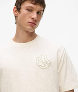 Distressed Monogram boxy T-shirt