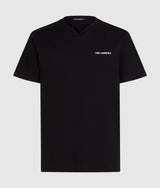 V-neck logo T-shirt