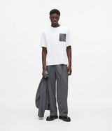 Pinstripe pocket T-shirt