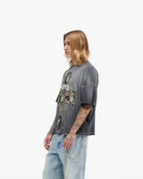 Represent X Guns N' Roses Cross T-Shirt - Stained Black