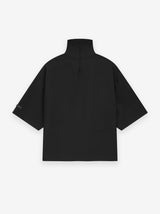 Wool Mohair High Neck Short Sleeve Shirt