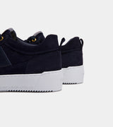 Android Homme Point Dume Low Navy Caiman Croc Emboss Suede AHP241-09