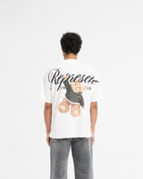 Represent X Harrods Bear Owners Club T-Shirt - Flat White