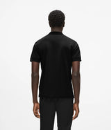 Square-button polo shirt