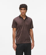 Square snap button polo shirt