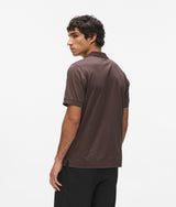 Square snap button polo shirt
