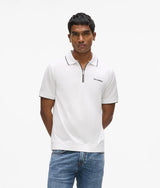 Zipped polo shirt