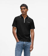 Zipped polo shirt