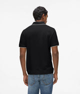 Zipped polo shirt