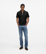 Zipped polo shirt