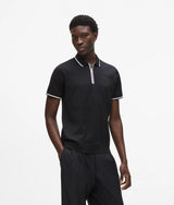 Contrast piping polo shirt