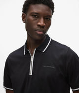 Contrast piping polo shirt