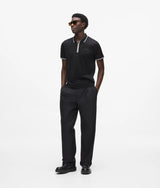 Contrast piping polo shirt