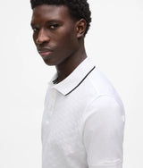 Textured polo shirt