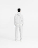 Initial Oversized Zip Hoodie - Ice Grey Marl