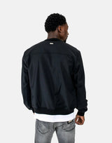 Les Hommes Lightweight Black Bomber Jacket