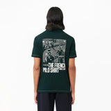Lacoste Back and Front Print Lacoste Movement Polo Shirt