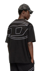 T-shirt with maxi oval D embroidery