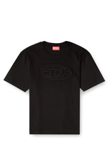 T-shirt with embossed Oval D