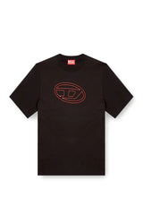 T-shirt with embossed Oval D