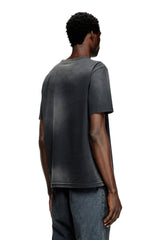 Faded T-shirt with cut-out Oval D