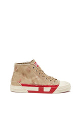S-D-Verse-Distressed high-top sneakers in canvas