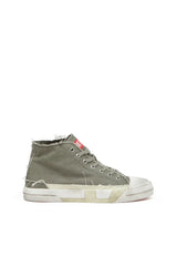 S-D-Verse-Distressed high-top sneakers in canvas