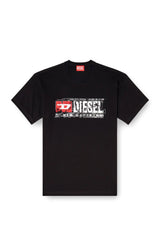T-shirt with flocked Diesel Denim Division logo