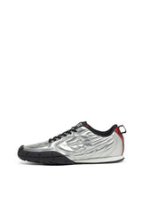 S-Pagodha-Quilted metallic sneakers