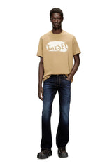 Light cotton T-shirt with faded logo