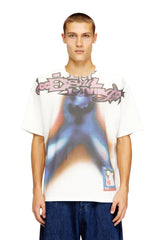 Relaxed cotton T-shirt with digital print