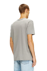 Acid-wash T-shirt with raw edges