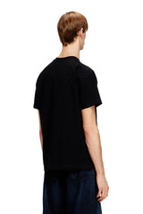 Regular cotton T-shirt with logo embroidery