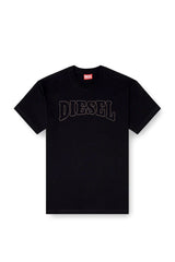 Regular cotton T-shirt with logo embroidery