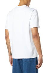 T-shirt with micro metal logo