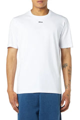 T-shirt with micro metal logo