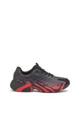 D-Vit-Sneakers in striped dégradé mesh